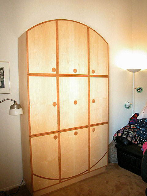 Maple & Cherry Wall Unit